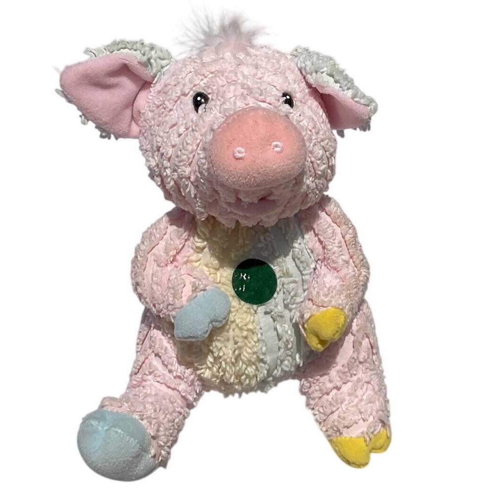 RNR Old MacDonald Peeke Pig Talking Oink Farmyard Friends Plush 10" Pink